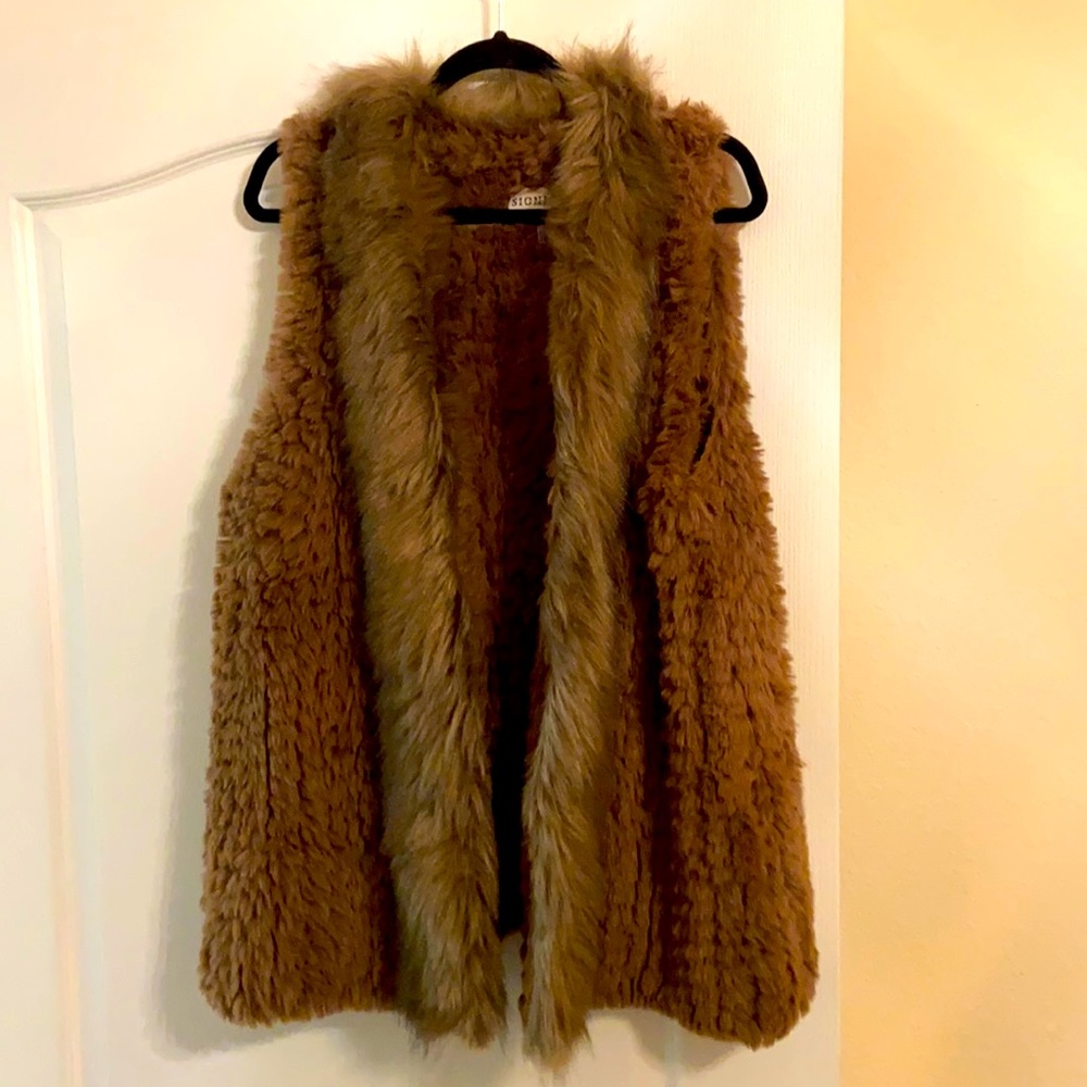 Almost Brand New Faux Fur vest